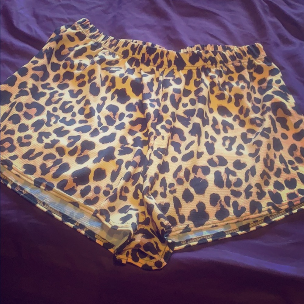 Leopard print shorts. New w/tags